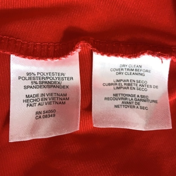 Jones Wear Beaded Ruffle Midi Dress - Red, Size 8 - Picture 9 of 10